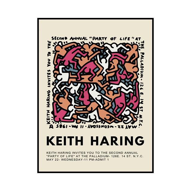 Keith Works выставка холст картина граффити стиль декоративный постер гостиная настенные художественные принты современный домашний декор эстетический