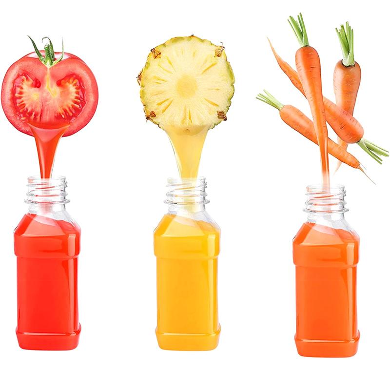 10/20Pcs 100Ml Clear Refillable Empty Bottles Plastic Leakproof Portable Juice Water Drink Containers Beverage Bottles