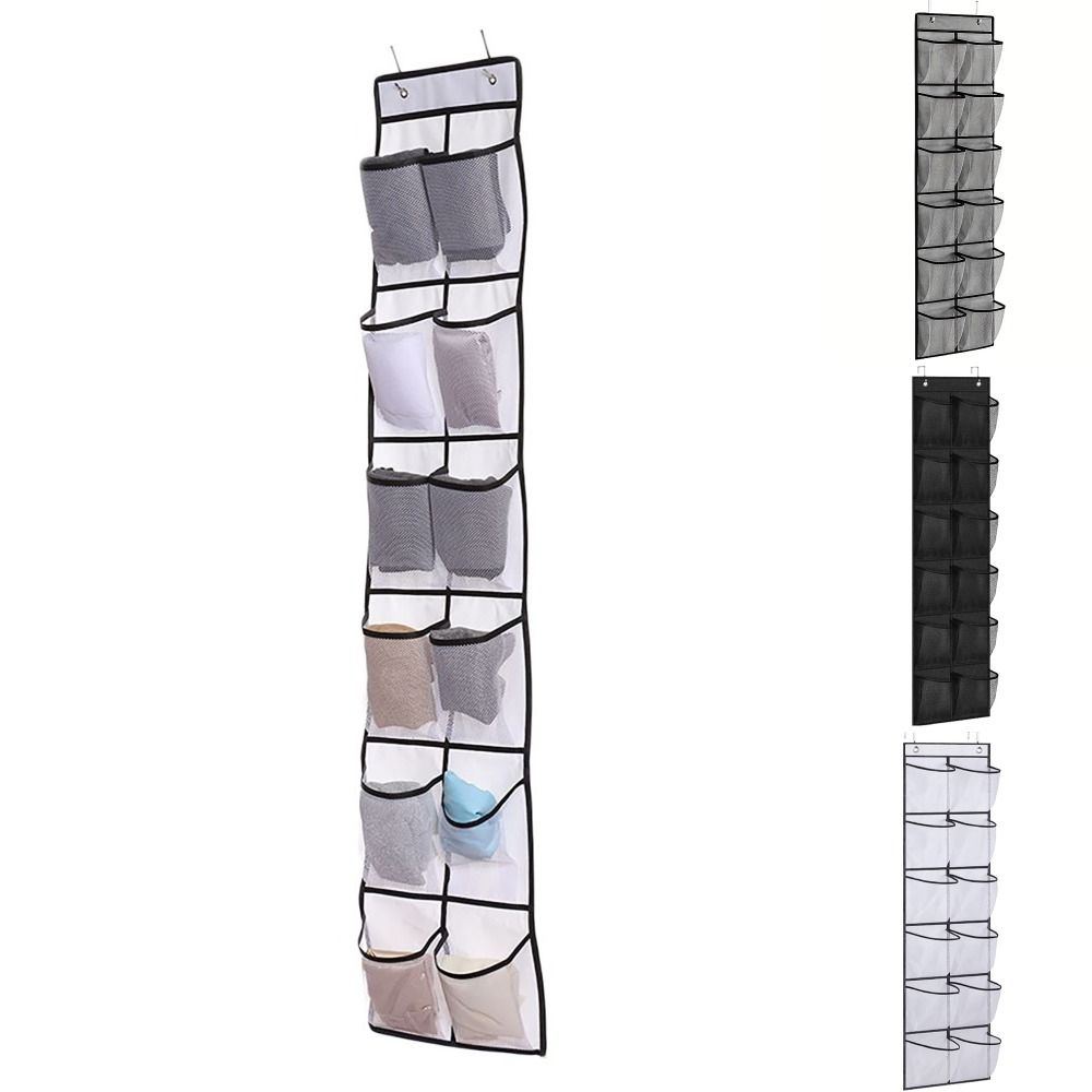 Над дверными крючками подвесная сумка 12 карманов сумка для хранения обуви нижнее белье подвесной держатель для дома общежития