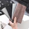 New Ultra-Thin Men's Long Leather Wallet - Youthful Design with Multiple Card Slots, Japanese & Korean Trend, Casual Style, Ideal for Students.