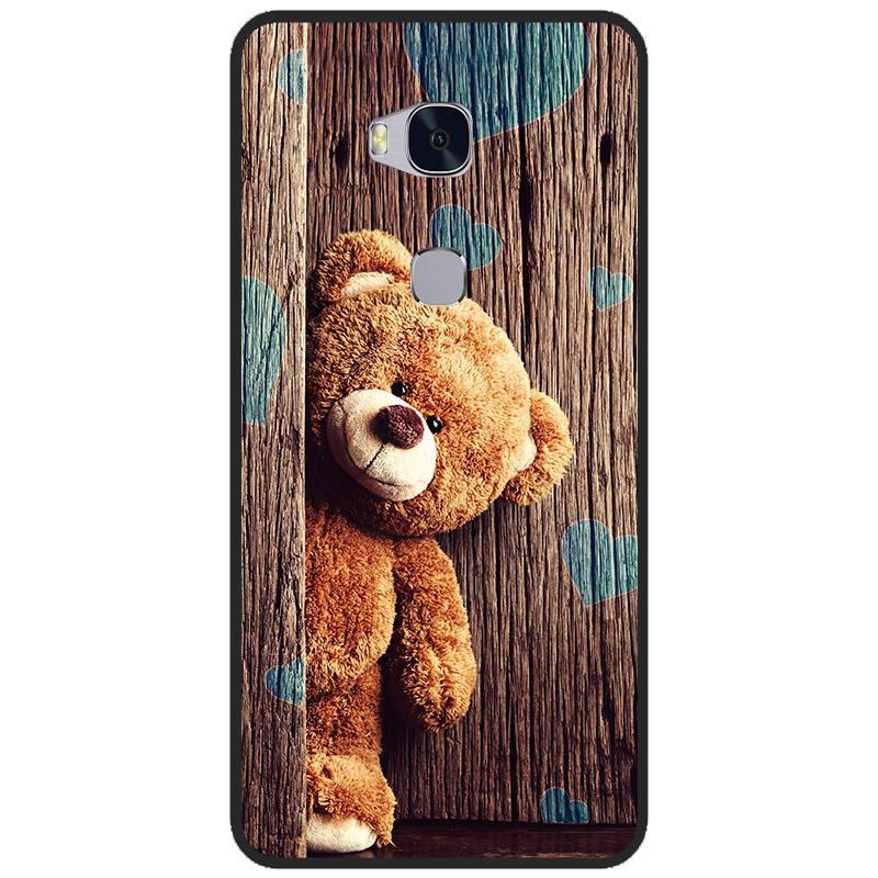 Чехол для Huawei Honor 5X ТПУ Мягкие Мультяшные Задние Чехлы Для Huawei GR5 2016 Чехол Силиконовый Honor 5 X KIW KII L21 L22 Honor5x