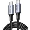USB-C Cable - UGREEN - Reinforced Type C To C Cable - 1 M - 100W - Black