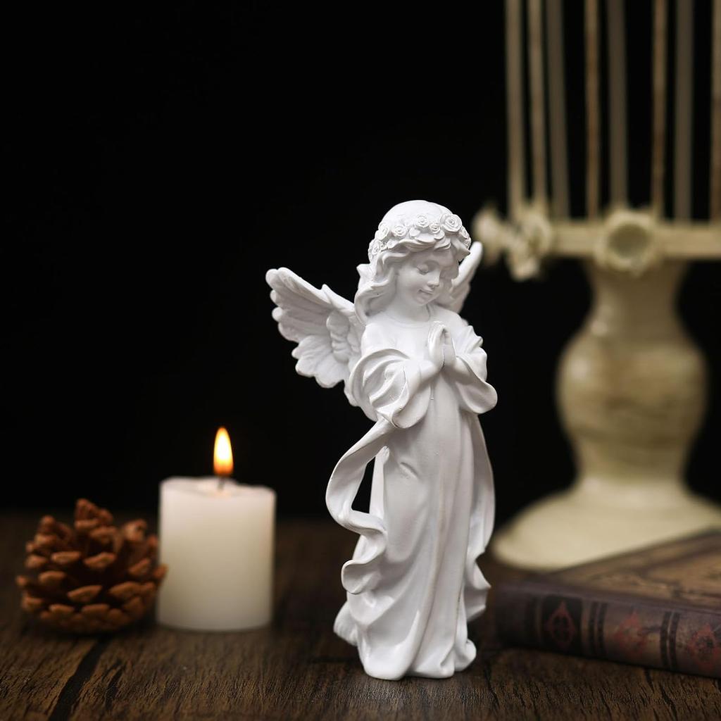 Статуэтки молящегося ангела, художественная декоративная статуэтка, декор для дома и сада, коллекция ангелов, мемориал для тумбы под телевизор, письменного стола, книжной полки