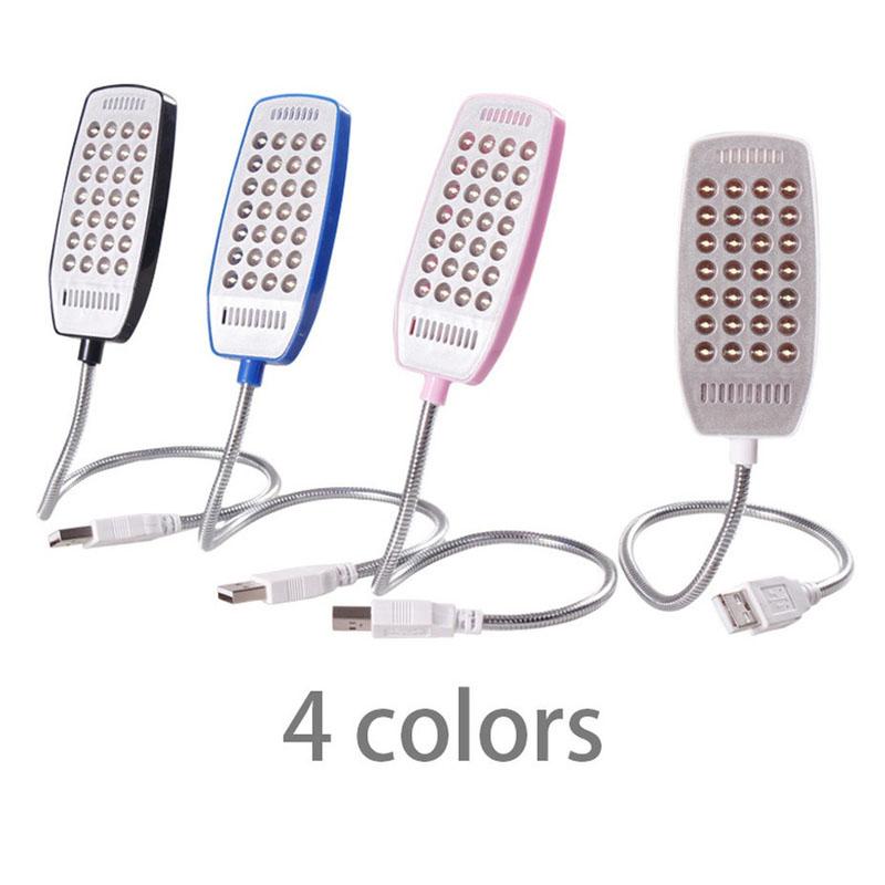 Светодиодный USB-книжный светильник, 4 цвета, лампа для чтения, настольная лампа, ультраяркая гибкая 28 светодиодов для Power Bank, ноутбука, ПК, освещение