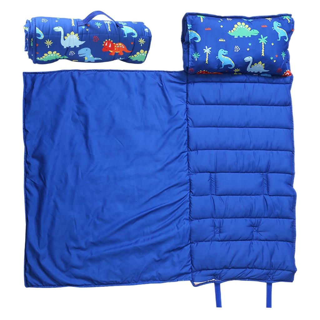 Extra Large Toddler Nap Mat, Toddler Sleeping Bag With Removable Pillow, Measures 53 X 21 X 1.5 Inches, Ideal For Daycare And Preschool Kindergarten