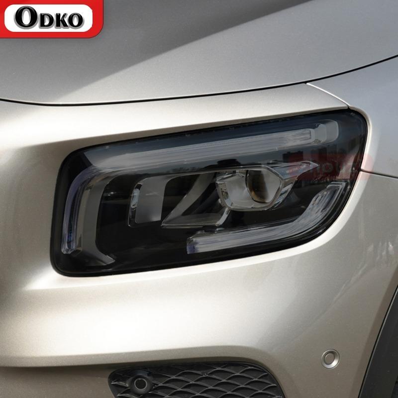 Smoked Black TPU Sticker Car Headlight Protective Film For Mercedes Benz W177 W176 W205 W206 C117 C118 X156 X253 C253 W213 W218