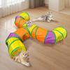 Extended Pet Play Tunnel Three-Way Cat Hiding Cave Funny Cat Hideaway  Playtime