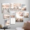 Beach Lake Scenery Canvas Painting Wall Art Pictures Posters Sunrise Sunset Reed Prints for Modern Home Interior Room Decor
