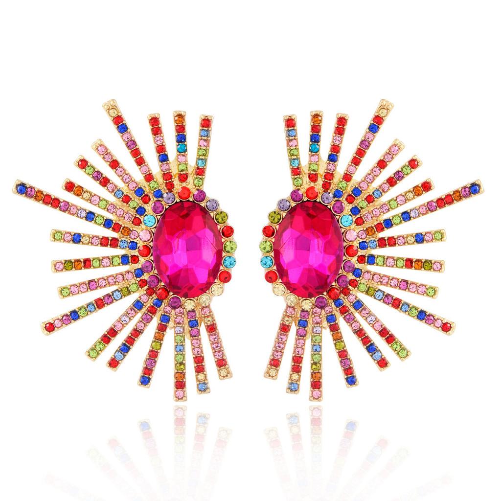 Artistic Sunflower Earrings With Water For Women Summer Fashion Gift
