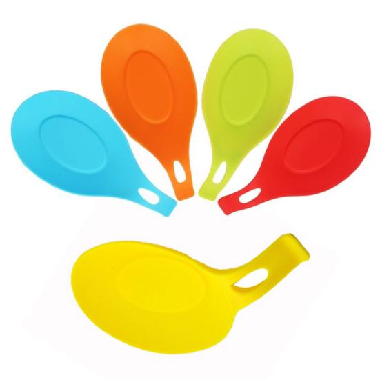 Пищевой силикон Суповая ложка Половник Подставка Контейнер Стойка Держатель Кухонные принадлежности
