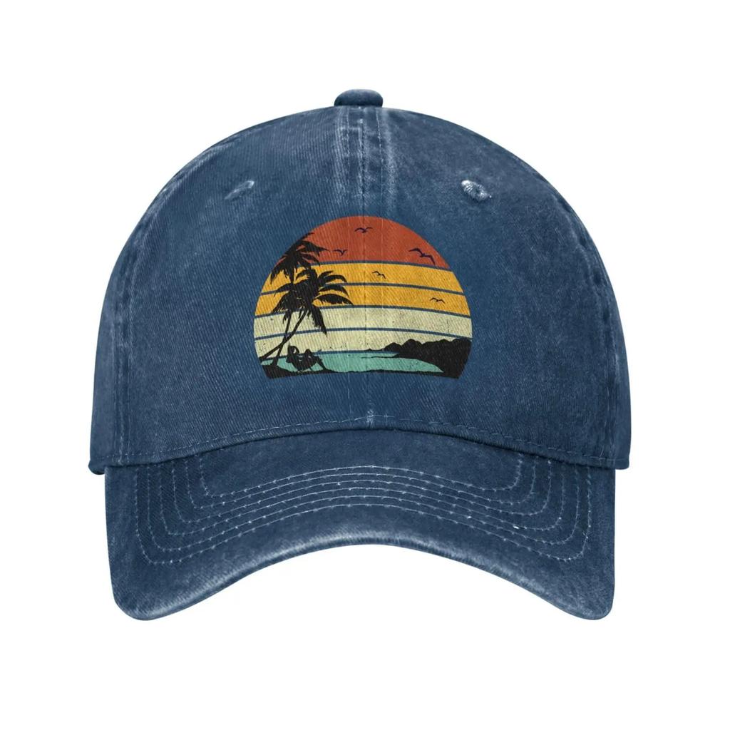 Бейсболка для путешествий на море, пляж, ретро, закат, для мужчин и женщин, винтажная шляпа дальнобойщика, шляпы для гольфа, шляпа для папы, глубокий вереск