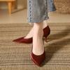 Женские туфли на низком каблуке, удобные закрытые туфли с острым носком, туфли-лодочки на каблуке-рюмочке для женщин, туфли-лодочки на шпильке, для работы, офиса, бизнеса, свадьбы, платья