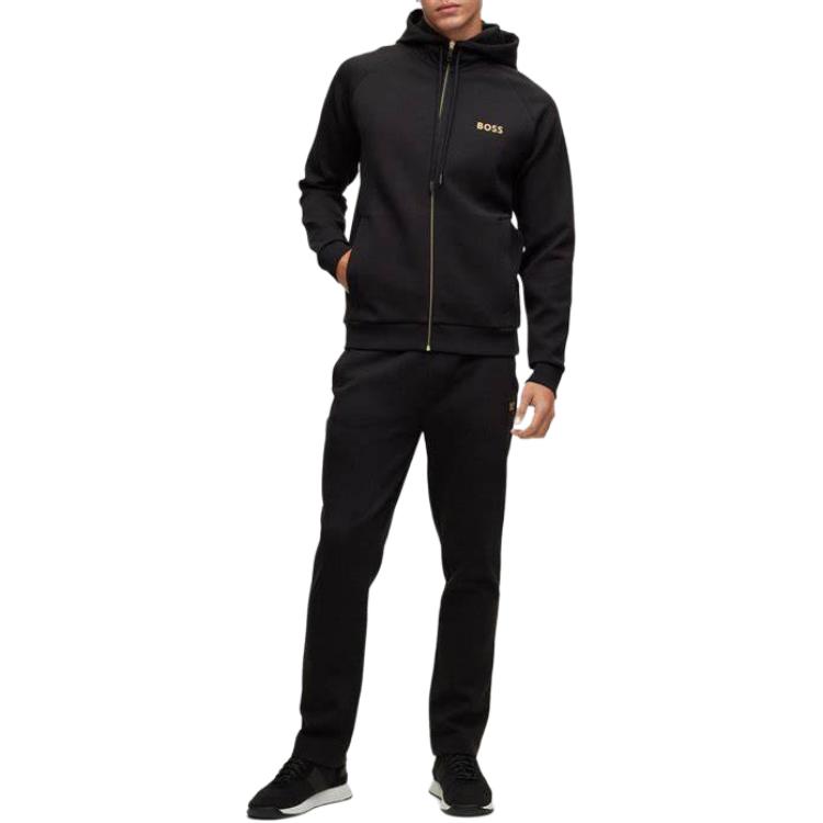 Hugo Boss zip-up logo print hoodie 50482888-001