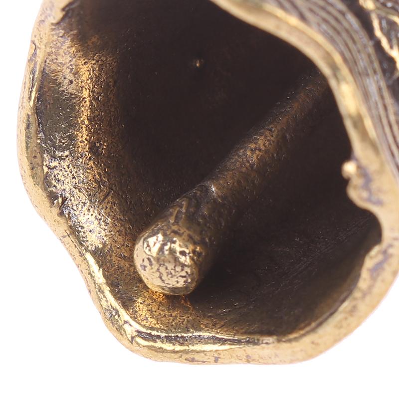 1Pc Brass Handicraft Dragon Bell Keychain Car Interior Double Dragon Playing Beads Bell Brass Bell Home Decoration Pendant