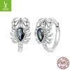 Ретро каффы для ушей в виде скорпиона Yinziyun: Серьги из стерлингового серебра 925 пробы в темном стиле