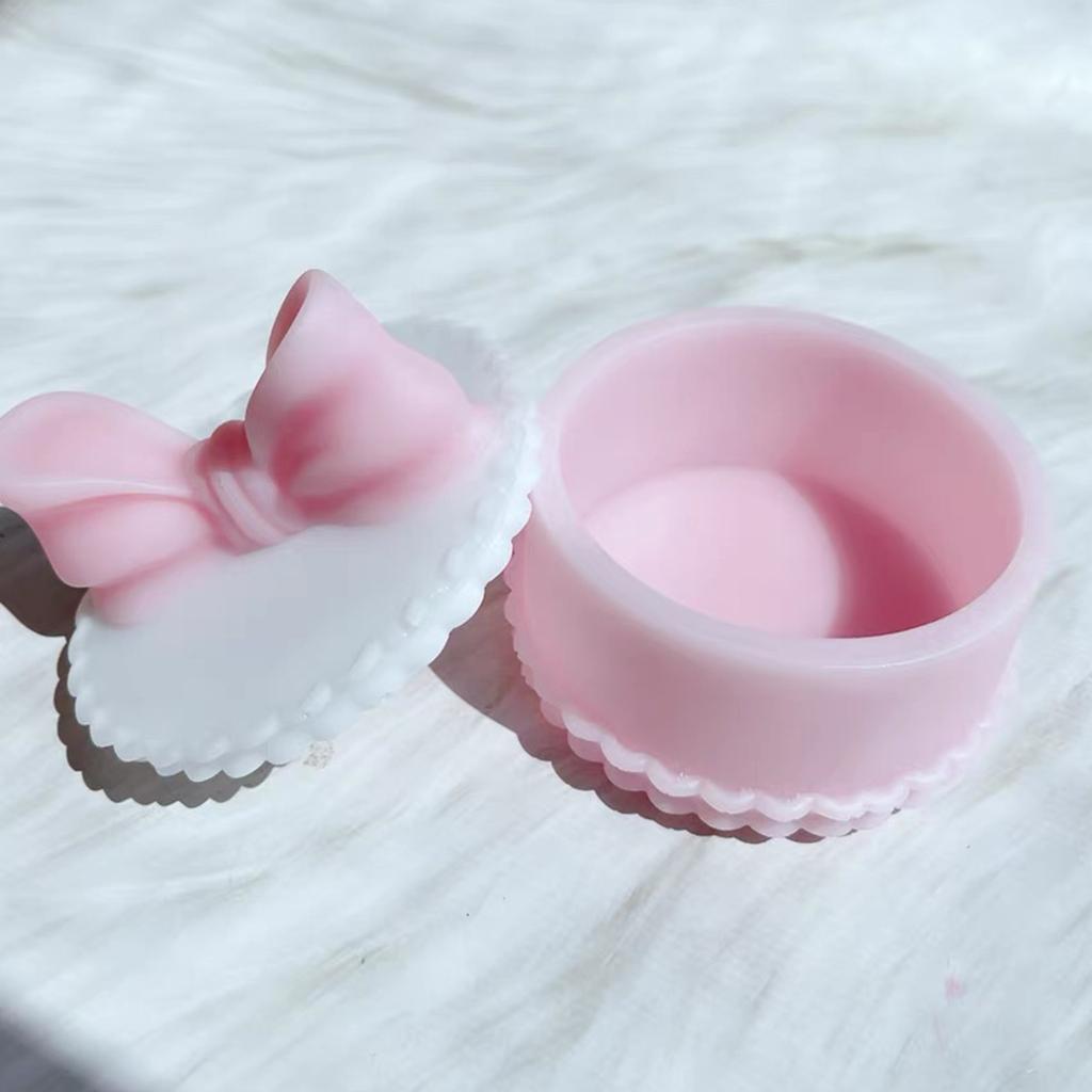 Форма для хранения баночек с бантом, органайзер для ювелирных изделий, силиконовая форма, коробка для хранения бетонной штукатурки, формы для организации энтузиастов