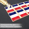 10 шт. Эпоксидные наклейки с флагами Наклейка для украшения салона автомобиля для Объединенных Арабских Эмиратов Таиланда Нидерландов России Бразилии Италии Значок