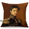 Military Generals Oil Painting Art Decorative Throw Pillow Case Celebrity Star General Costume Design Bedroom Sofa Cushion Cover