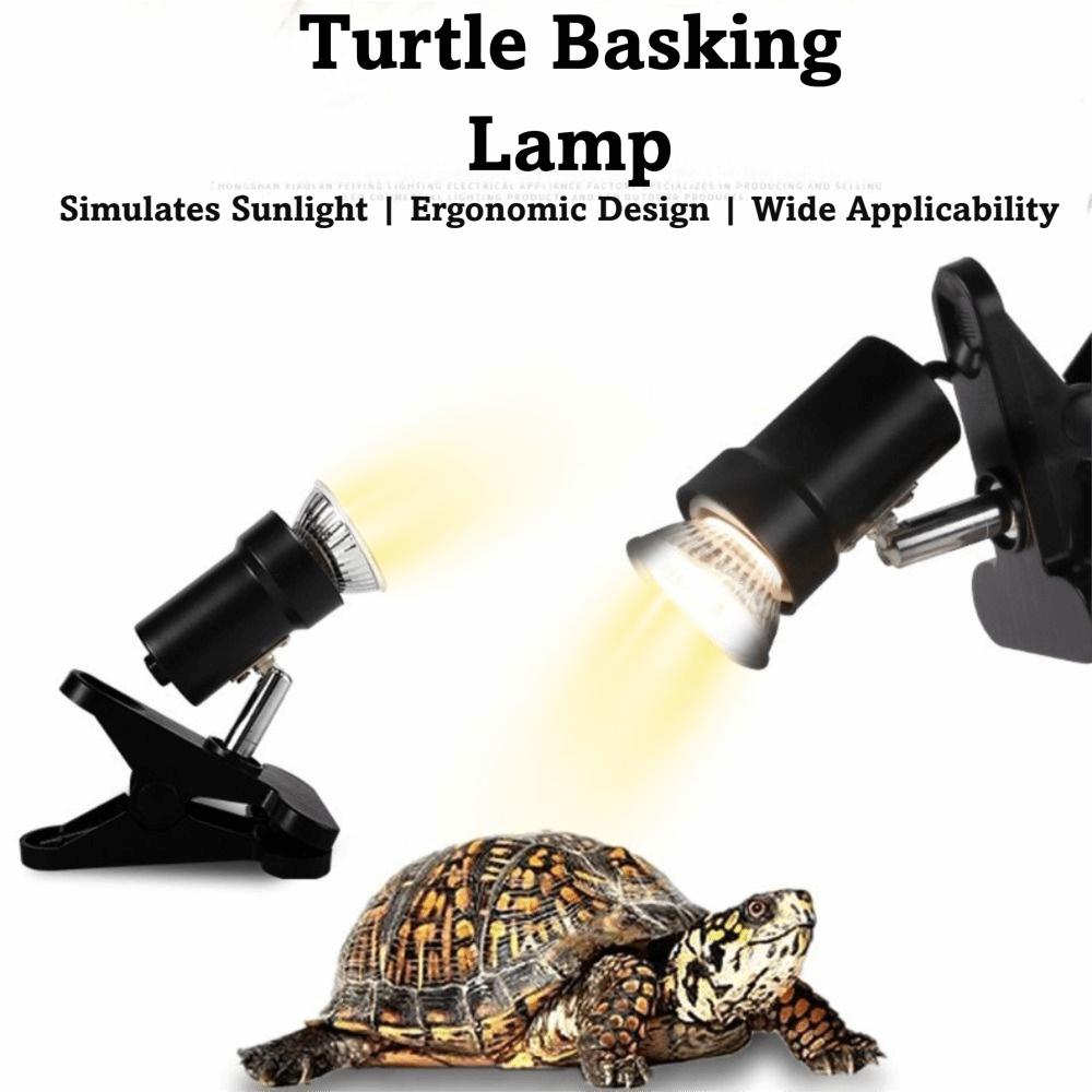 25W/50W/75W Turtle Basking Lamp Clip-on Lamp Holder Pet Heat Bulb Snake Tortoise Plants