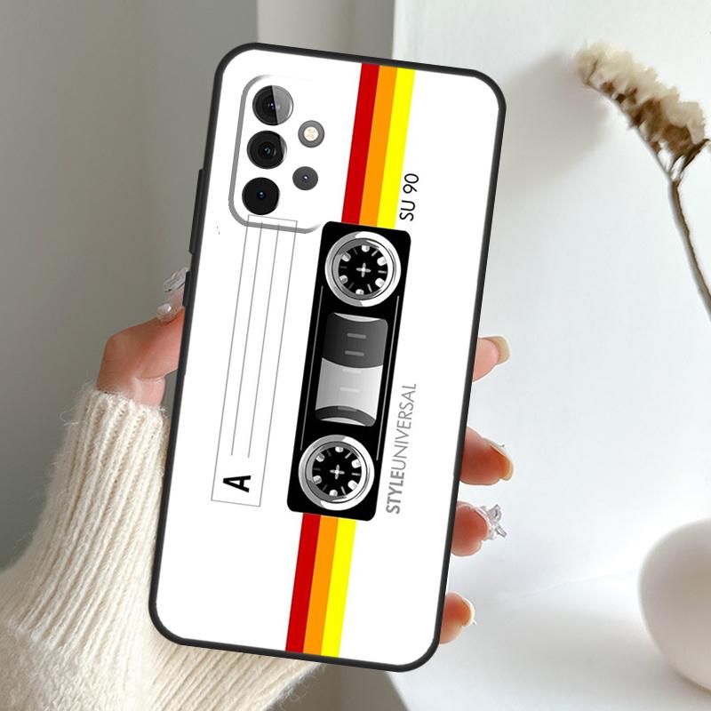 Ретро-чехол для VHS-кассеты для Samsung Galaxy A16 A55 A06 A05 A36 A26 A54 A34 A14 A22 A32 A52 A35 A15 A53 A13 A56