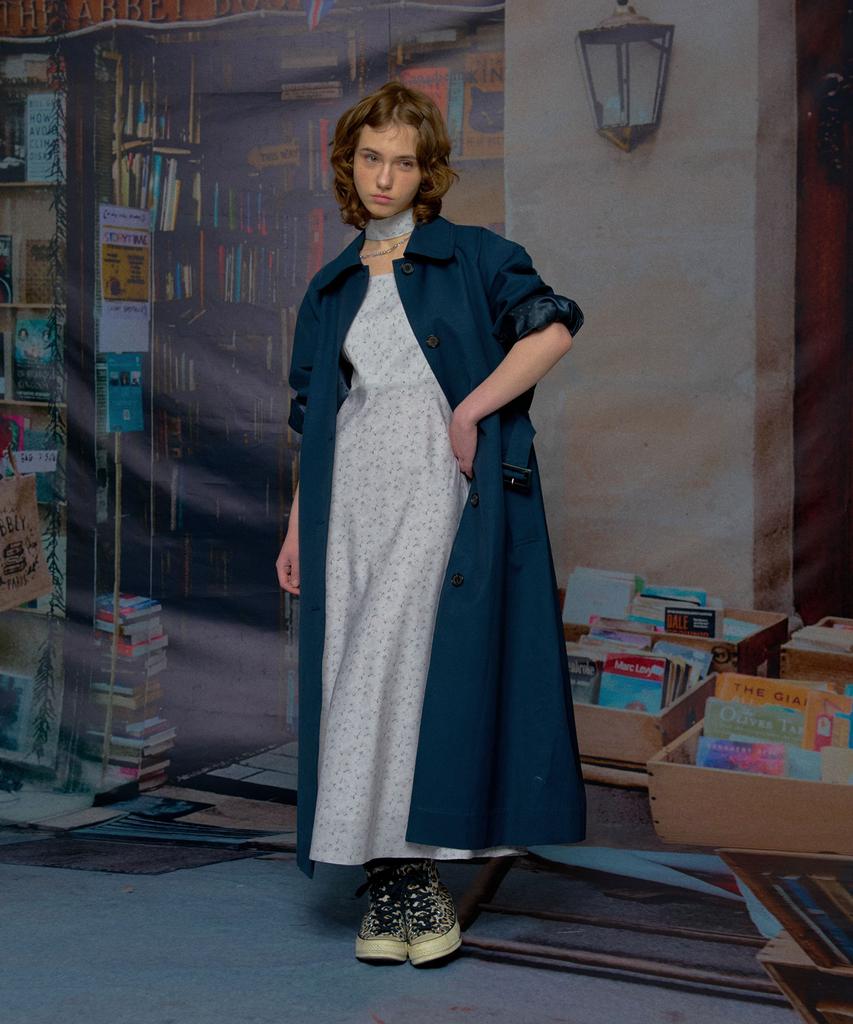 Loulouseoul Megan Trench Coat (Navy)