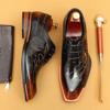 Foreign Trade Explosion Мужская обувь из лакированной кожи Глянцевая кожаная обувь Мужская обувь из натуральной коровьей кожи в британском деловом стиле