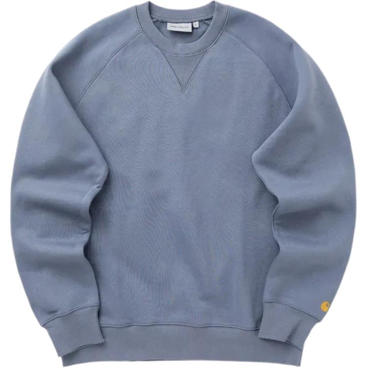 Carhartt WIP Однотонная толстовка с длинным рукавом и круглым вырезом реглан Мужские топы I033660-37Z-XX