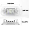 For Mercedes Benz B-Class W242 W246 2011-2019 A2468201566 1/2PCS 15SMD Car LED License Number Plate Light Canbus Error Free License Plate Lights 2