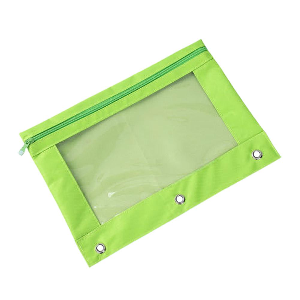 Transparent Oxford Cloth Loose Leaf Budget Binder Pockets Documents Holder File Organizer Zipper Binder Pouches For Notebook