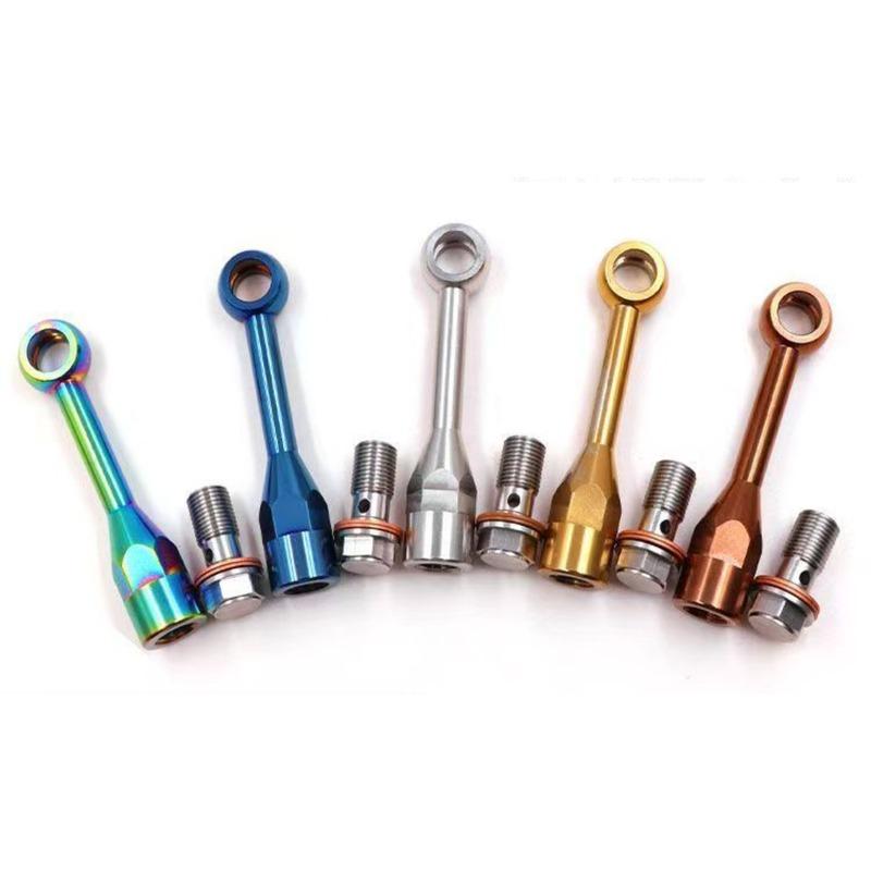 Universal CNC 304 Stainless Steel M10 Brake Hose Extension Tubing Stainless Steel Brake Line Extension Fitting Spare Accessories