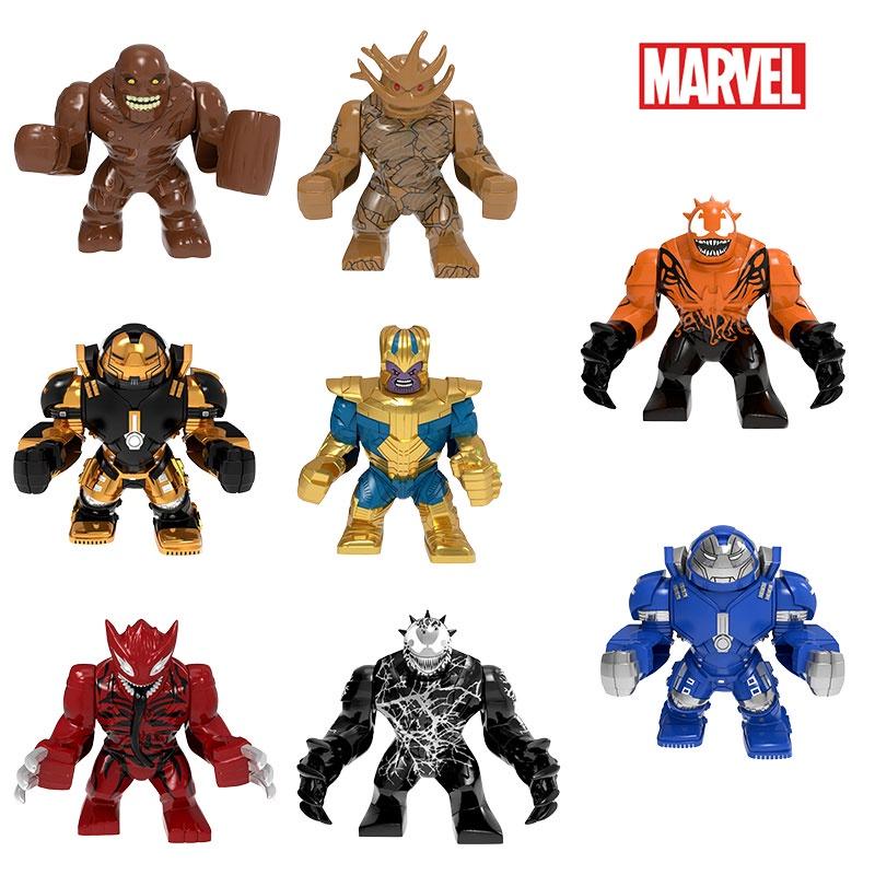 Фигурки-конструкторы героев Marvel Игрушка Детский подарок Высота 7 см Пластиковый материал Серия Мстители