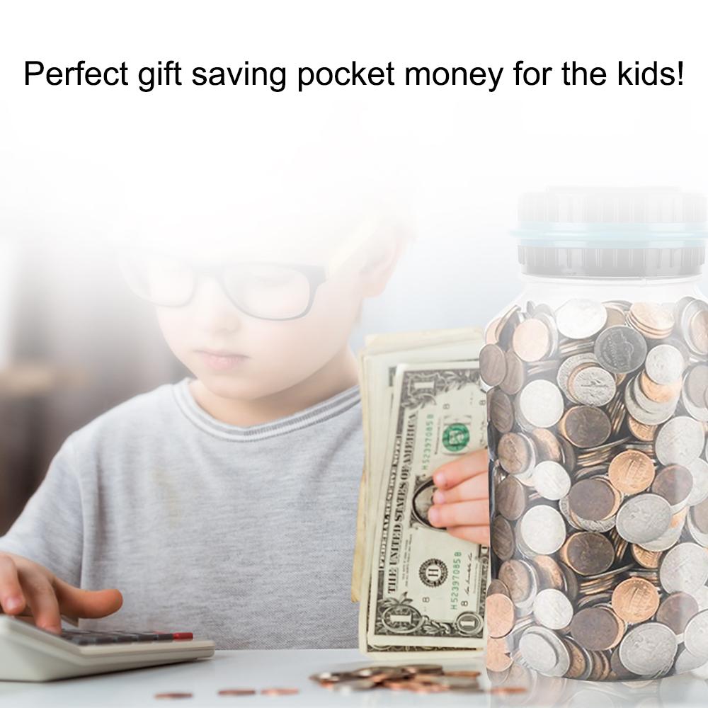 Для долларов США, евро, денег, детей, взрослых, подарков, монет, денег, копилка, банка, цифровой ЖК-счетчик, электронная подсчетная копилка