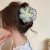 2025 Высококлассная женская заколка для волос «акула» из цветочной сетки и головной убор