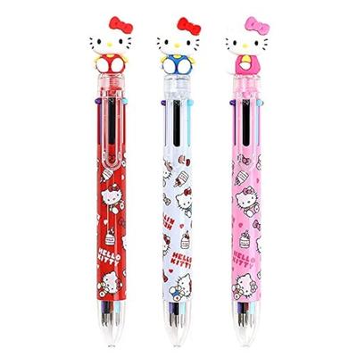 JVPEN ПИШУЩИЙ ИНСТРУМЕНТ Wociud Шариковая ручка Hello Kitty Многоцветная с фигуркой Hello Kitty 0,7 мм 6 цветов (Набор 3)