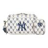New MLB Mini NY Yankees Monogram Crossbody Bag Cream 3ACRS012N-50CRS