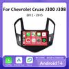 Android 14 Carplay Auto для Chevrolet Cruze J300 J308 2012 - 2015 Автомобильный Радио Мультимедиа Видео Плеер Навигация GPS DSP 4G WiFi