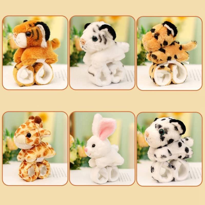 Очаровательные мультяшные плюшевые перчатки-лапы тигра с хвостом для детских выступлений и игр