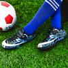 Молодежные нескользящие износостойкие дышащие футбольные бутсы на липучке с короткими ногтями, трендовая модная уличная спортивная обувь для отдыха