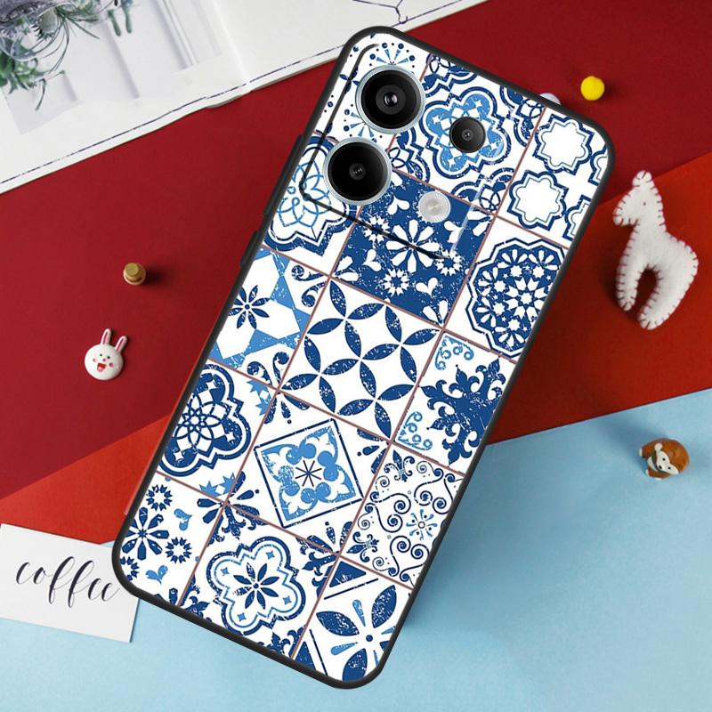 Moroccan Pattern Case for Xiaomi Redmi Note 13 12 10 8 9 11 Pro 12S 10S 11S Redmi 13C 10A 10C 9C 12C Cover