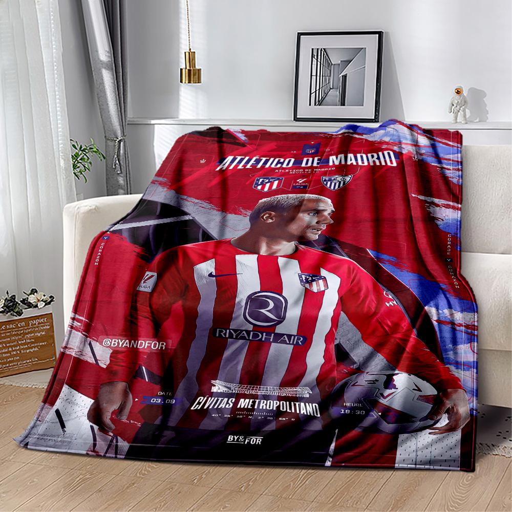 Atletico Madrid Blanket Soft Cozy Great For Sofa Picnics Bedding For All Seasons Modern Style Ideal Gift For Friends Family Couples Picnic