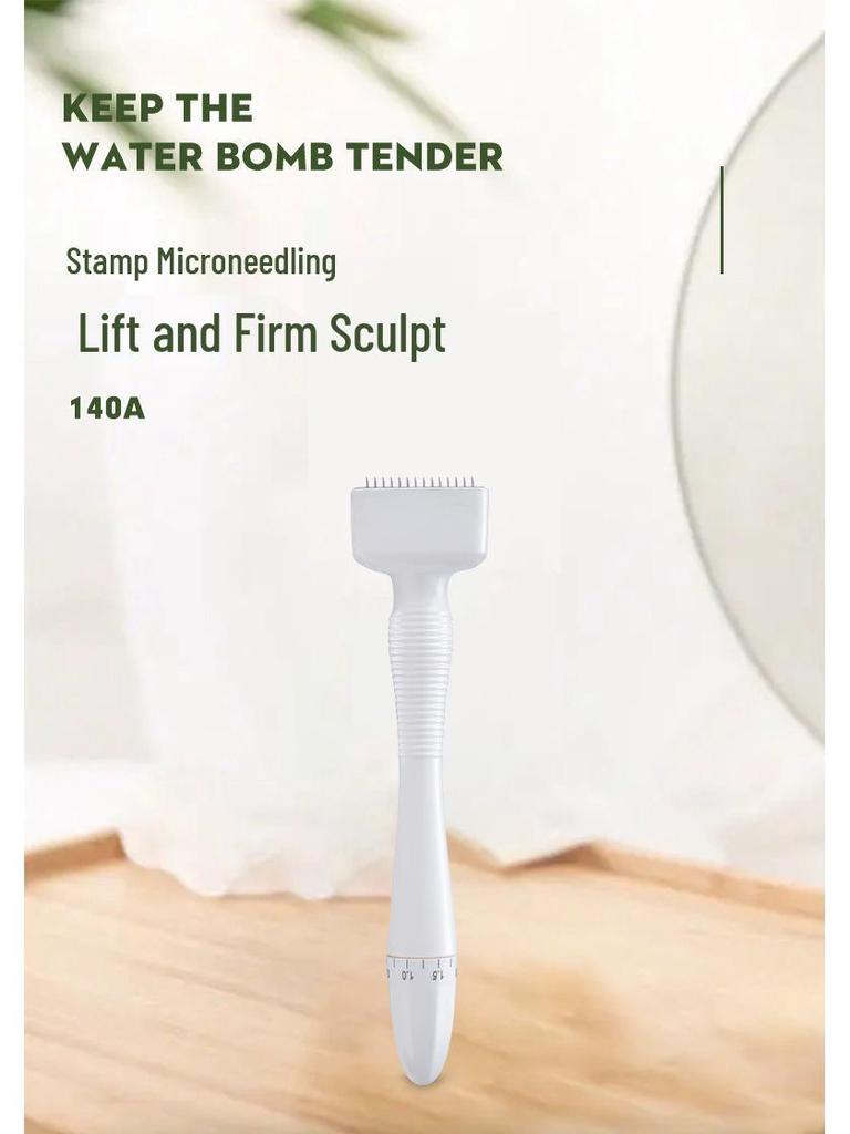 Регулируемый мезороллер для красоты и роста волос - Штамп DRS140A, локальное увлажнение, настройка длины игл, рост волос - Модель 120A