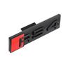 3D ABS Chrome Black Logo S3 S4 S5 S6 S7 S8 Emblem Car Front Grill Badge For Audi RS3 RS4 RS5 RS6 RS7 8 Auto Styling Accessories