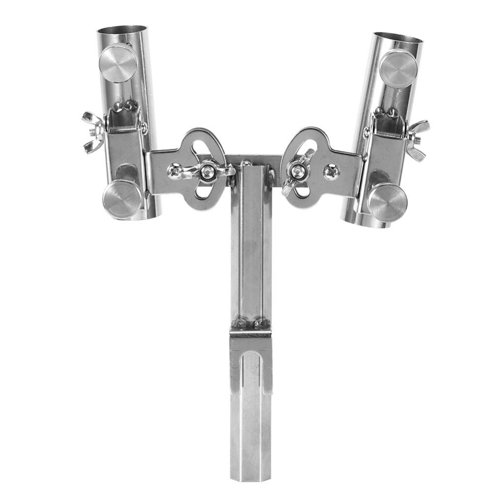 Stainless Steel Fishing Rod Holder Stepless Fine-Tuning Fishing Rod Holder Rack Boat Fishing