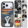 Милый Панда Модный Чехол Для Телефона Для iPhone 17 16 15 14 13 12 11 Pro Max Plus 17Air Мягкий Силиконовый Чехол