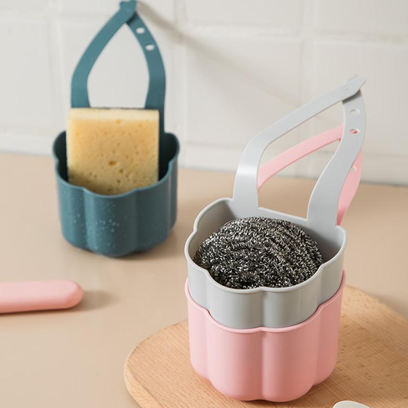 Подставка для слива кухонной раковины Подвесной держатель для мыла Полка Регулируемая корзина для хранения Держатель для смесителя в ванной Кухонные принадлежности