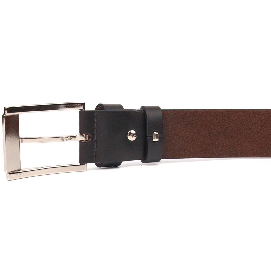 Качественный мужской кожаный ремень GRANDE PELLE Leather Belt 21461 Коричневый