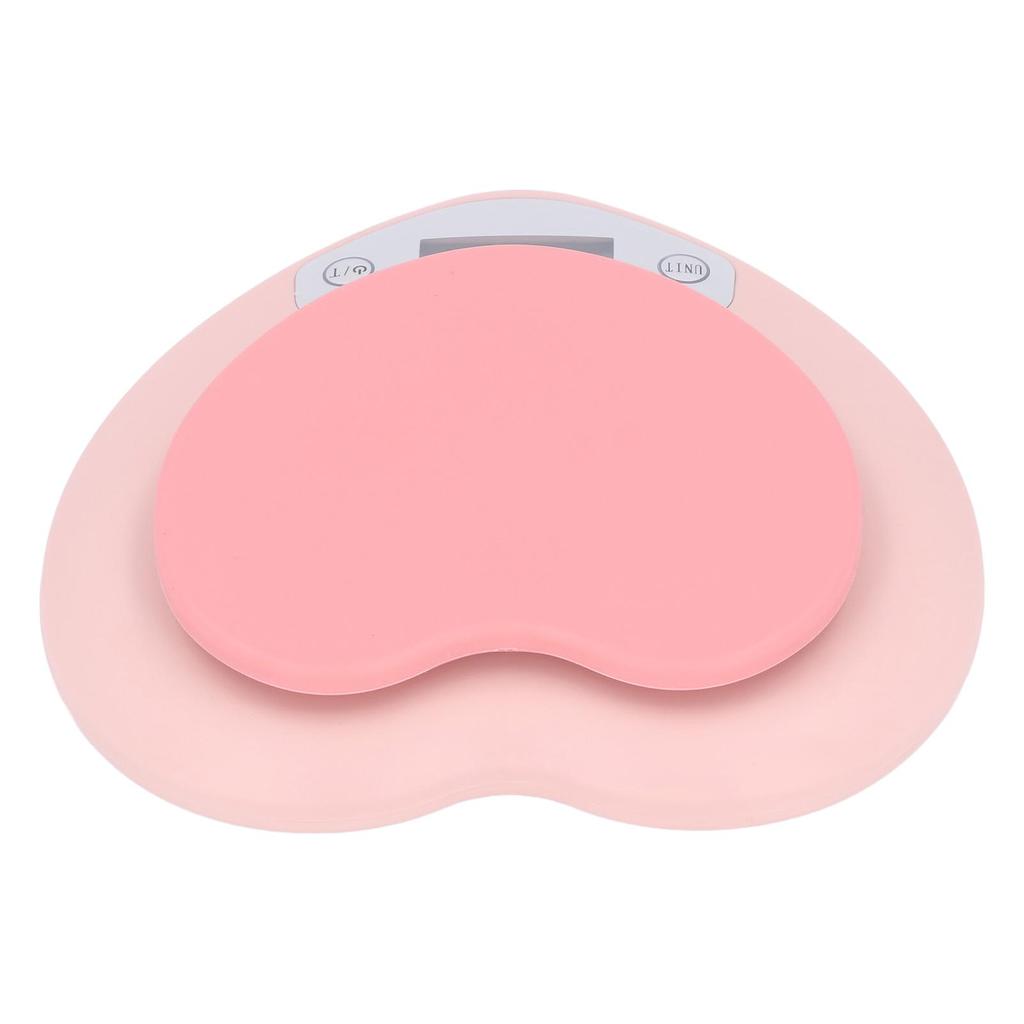 1g Accuracy Digital Kitchen Scale 5kg Household Small Heart Shape Rechargeable Food Scale for