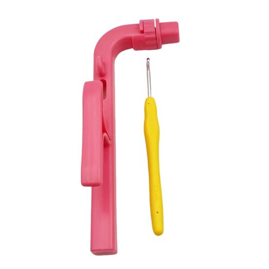 1 набор держатель для вязания крючком для начинающих помощник для вязания крючком 3 в 1 регулятор натяжения пряжи для вязания крючком направляющая для пряжи облегчить усталость рук боль подарок для вязальщиков крючком вязальщиков