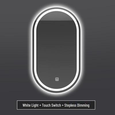 Shengbei Настенное умное зеркало для ванной с двойной теплой подсветкой