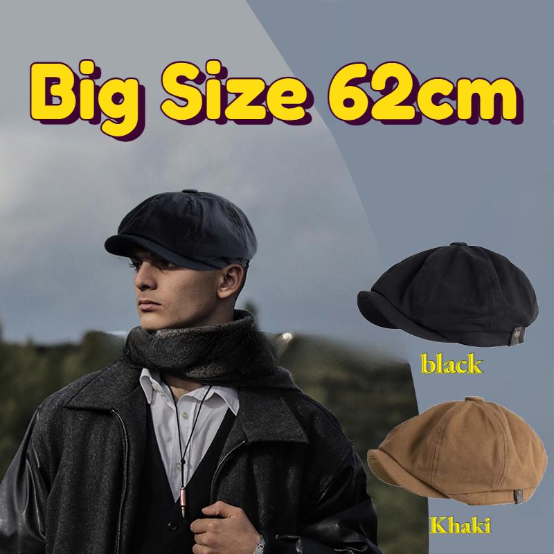 XXXXL62см Большой Размер Новые Кепки-газетчики для Мужчин Весна Лето Мода Ретро Хлопковая Шляпа Художника Удобные и Повседневные Уличные Береты